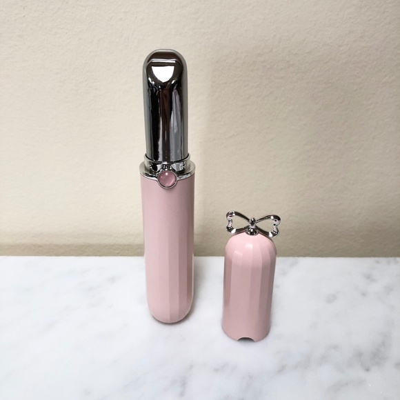 (New) Funlab Beauty Portable Electric Eye Massager Pink Color w/ Charging Cable - Picture 2 of 6